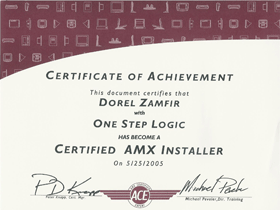 Certified AMX Installer